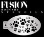 Fusion Body Art | Face Painting Stencil - Prowling Paw Print FS23