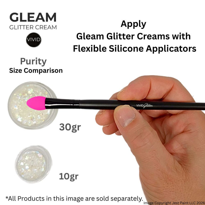VIVID Glitter |  GLEAM Glitter Cream | Small PURITY (10gr)