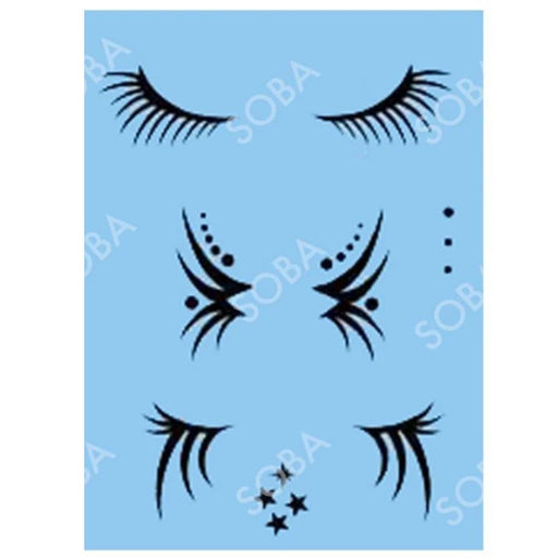 QUICKEZ Stencil  - Fancy Eyelashes  (QEZ160)