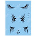 QUICKEZ Stencil  - Fancy Eyelashes  (QEZ160)