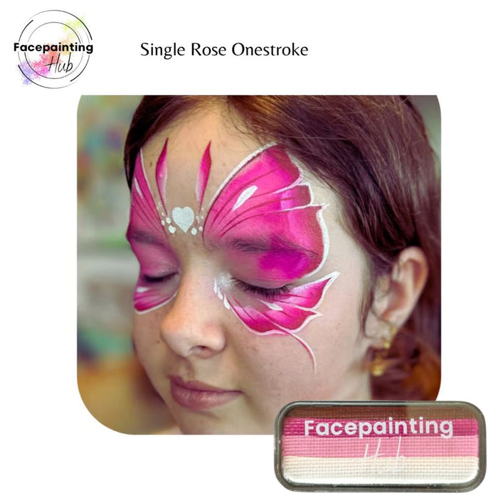 Facepainting Hub |  OneStroke Palette Single Refill -  ROSE -  14gr