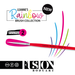 Leanne's Rainbow | Face Painting Brush with White Tacklon Bristles - Round #2