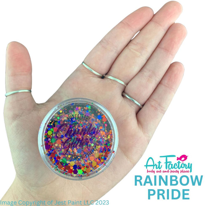 Art Factory | Loose Chunky Glitter - Rainbow Pride (30ml jar)