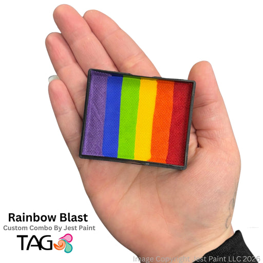 TAG Face Paint Split Cake - EXCL Large Rainbow Blast 50gr   #31