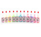 Art Factory |  Set of 11 RAINBOW CRYSTAL Body Glitters in Small 1/2 oz Poofs in Clear Pouch