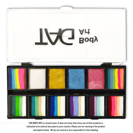 TAG Paint | Rainbow Fairy Garden Palette by Tamar David - (12x10gr) (SFX - Non Cosmetic)