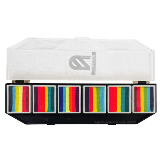 EZ STROKES by Susy Amaro | 1 Stroke Painting Palette | UV GLOW RAINBOW LOVE Palette  (SFX Non - Cosmetic)