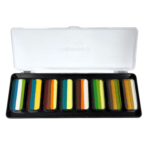 Facepainting Hub | Face Painting Palette |  RAINFOREST PALETTE  (8 x 14gr)