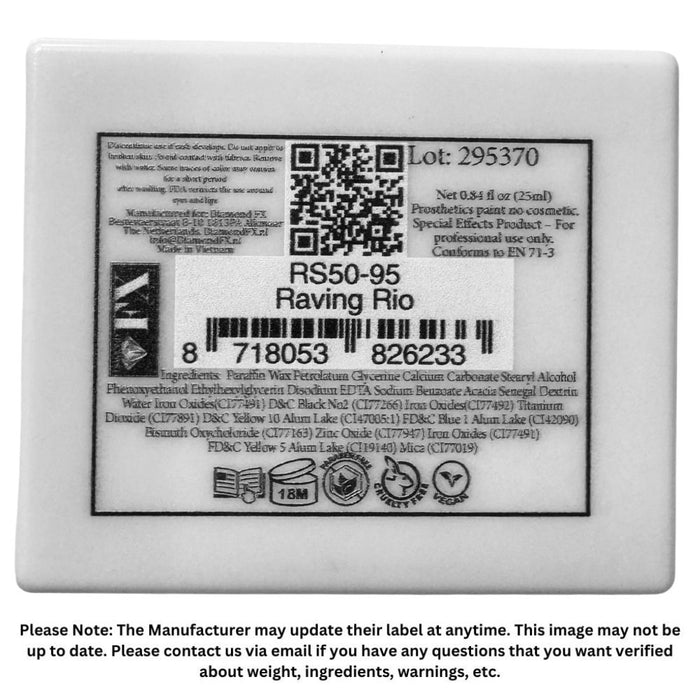 DFX Paint Rainbow Cake - Large Raving Rio (RS50-95) Approx. 50gr #15 (SFX - Non Cosmetic)