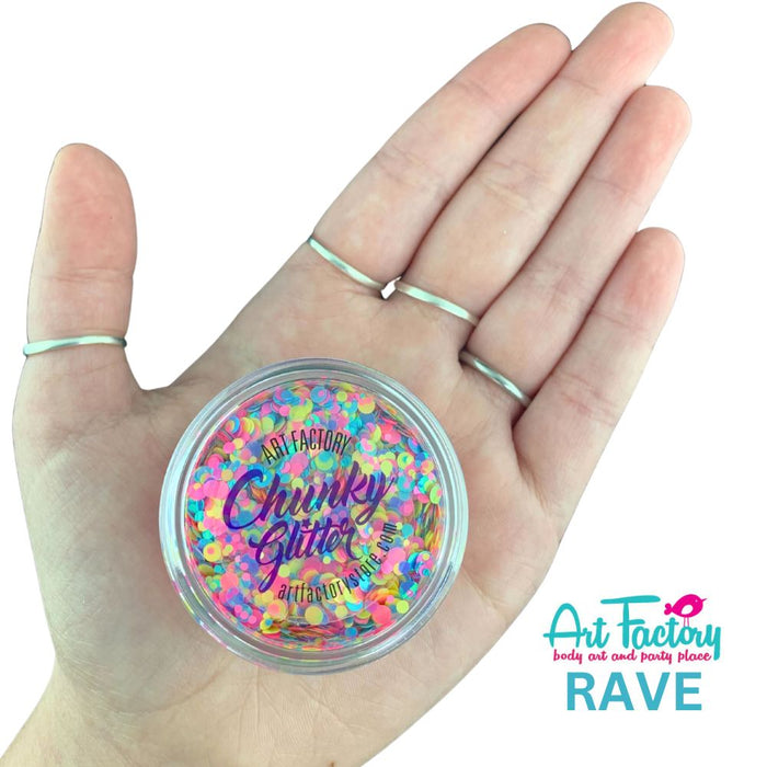 Art Factory | Loose Chunky Glitter - UV Rave (30ml jar)