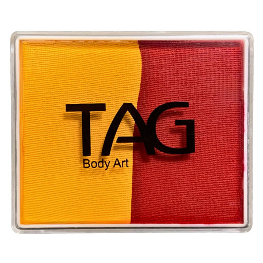 TAG Face Paint Split - Red and Golden Orange 50gr   #1