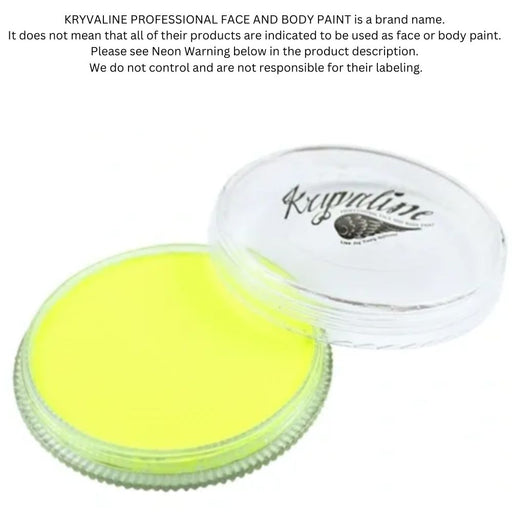 Kryvaline Paint (Regular Line) - Neon Yellow 30gr (SFX - Non Cosmetic)