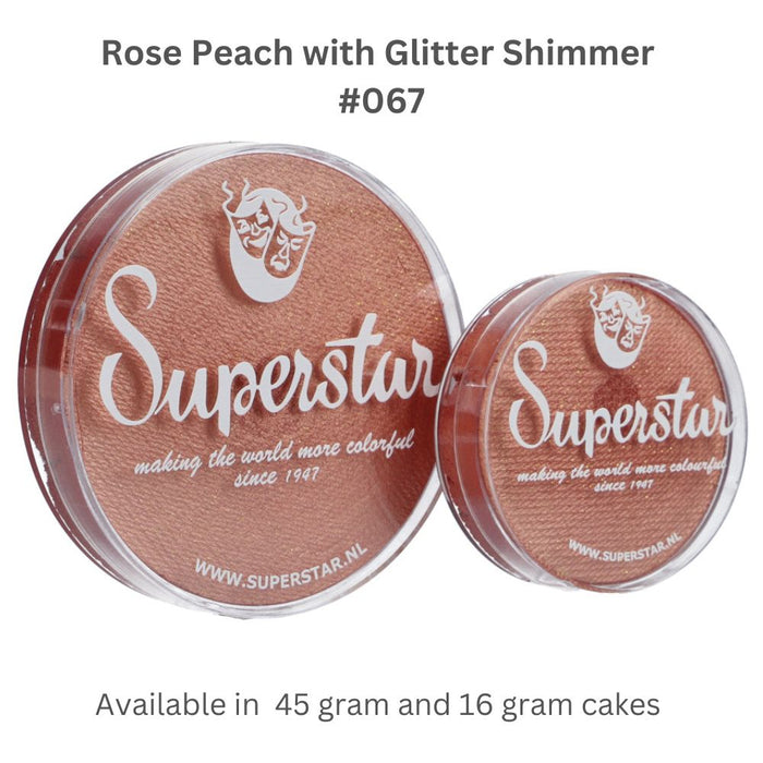 Superstar Face Paint | Rose Peach w/ GLITTER Shimmer #067 - 16gr