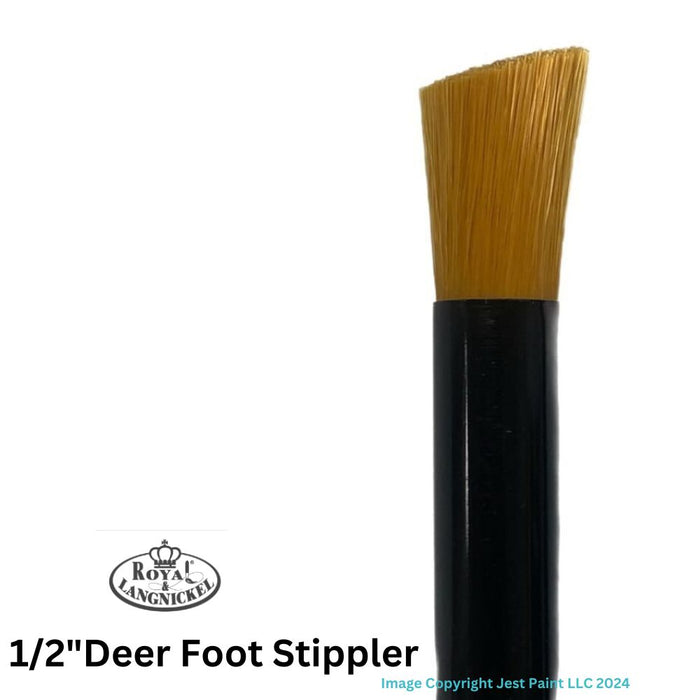 Royal  Face Painting Brush  | Deer Foot Stippler - (R4650-1/2")