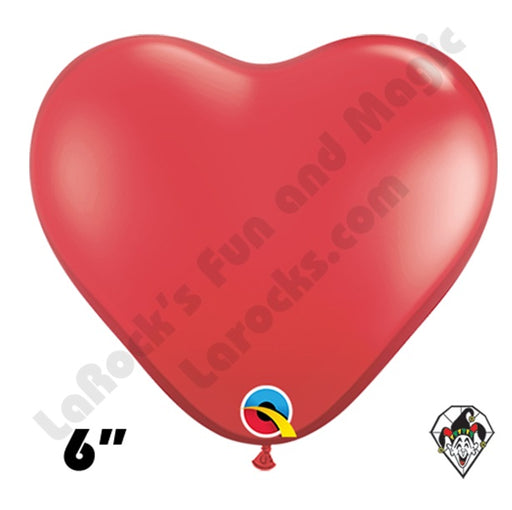 Qualatex Balloons | (43647) 6" HEART Ruby Red - 100ct