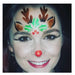 Stencil Eyes - Face Painting Stencil - Rudy Reindeer