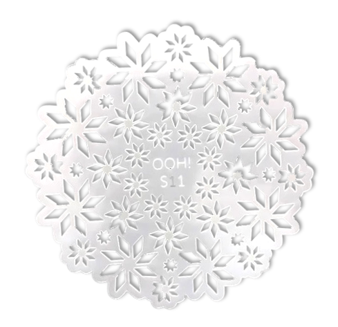 Ooh! Face Painting Stencil | Snowflake Sphere (S11) - DISCONTINUED