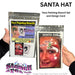 Stencil Eyes / Profiles - Face Painting Stencil - Santa Hat