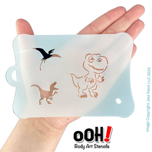 Ooh! Face Painting Stencil  |  Angry T-Rex Add On (SB36)