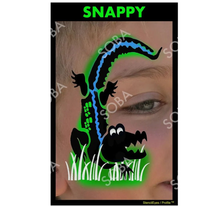 Stencil Eyes / Profiles - Face Painting Stencil - Snappy