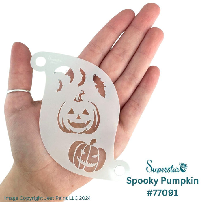 Superstar  | Face Painting Stencil - Spooky Pumpkins 77091