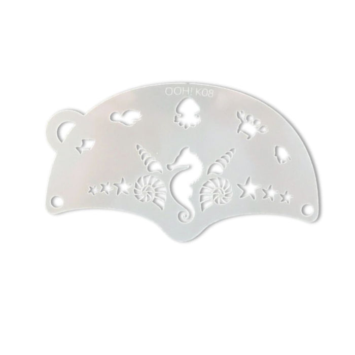 Ooh! Face Painting Stencil | Seahorse Mask (K08)