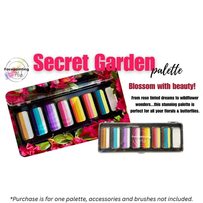 Facepainting Hub | Face Painting Palette |  SECRET GARDEN PALETTE  (8 x 14gr)