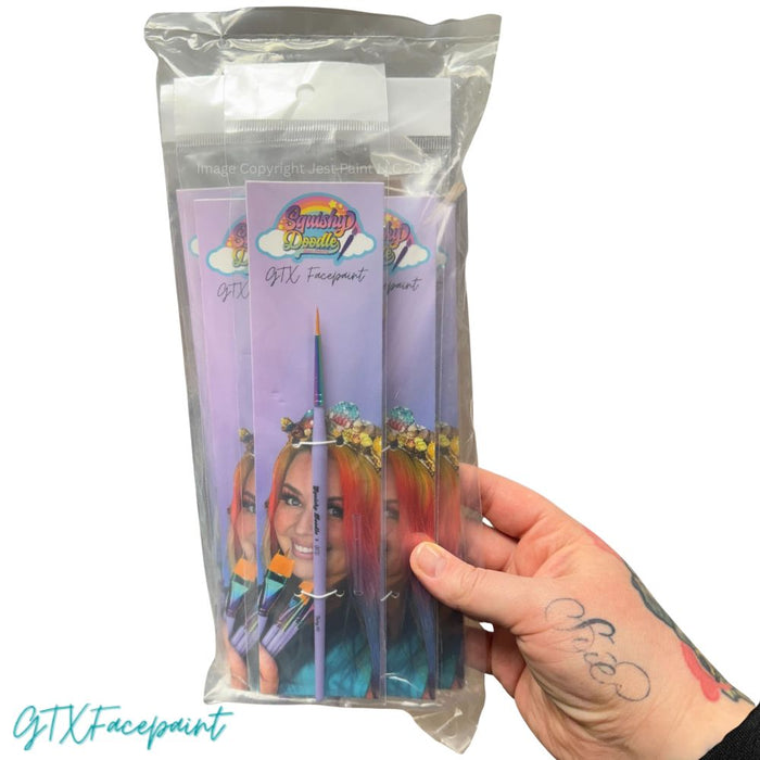 GTX | Face Painting Brushes Designed by Squishy Doodle - 8 Piece Brush Set