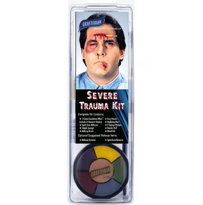 Graftobian | Special Effects Professional Make Up Kit - 10 Piece SEVERE TRAUMA KIT