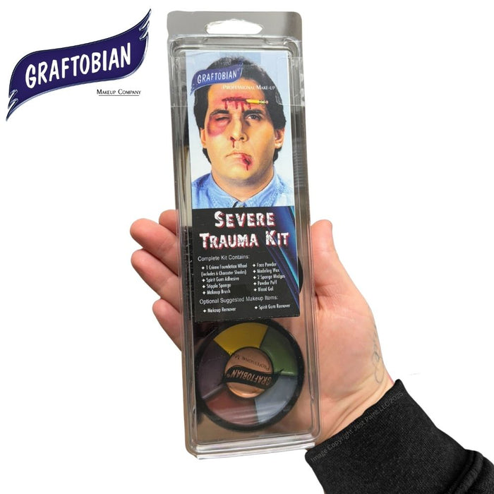Graftobian | Special Effects Professional Make Up Kit - 10 Piece SEVERE TRAUMA KIT