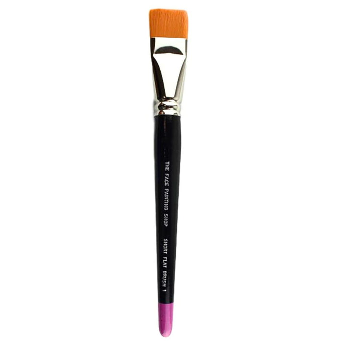 The Face Painting Shop Brush - 1" Short FLAT