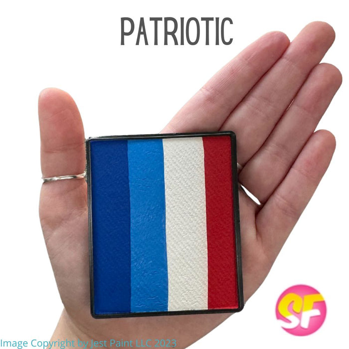 Silly Farm Face Paint Rainbow Cake - PATRIOTIC  50gr