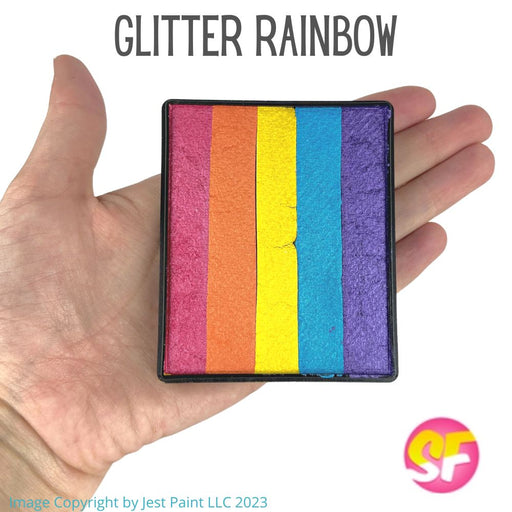 Silly Farm | Face Paint Rainbow Cake - Glitter Rainbow 50gr