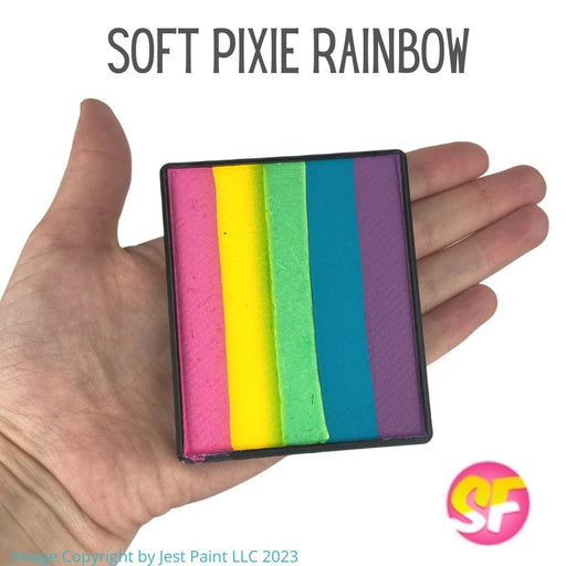 Silly Farm Face Paint Rainbow Cake - Soft Rainbow Pixie Cake by Jenny Saunders 50gr