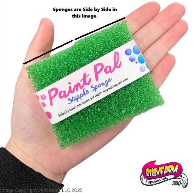 Silly Farm Green Large Stipple Face Painting Sponges - 2 Pack