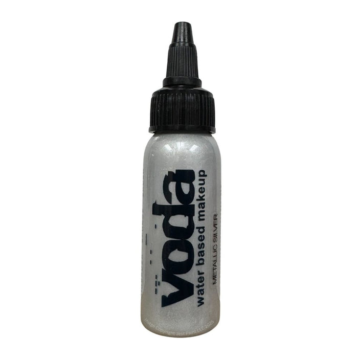 European Body Art | VODA (VIBE) Water Based Airbrush Body Paint  - Metallic Silver  - 1oz