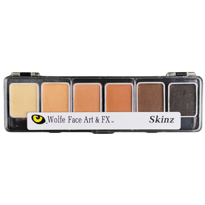 Wolfe FX Face Paint - Small 6  Color SKINZ Palette