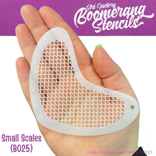 Art Factory | Boomerang Face Painting Stencil - Small Scales (B025)