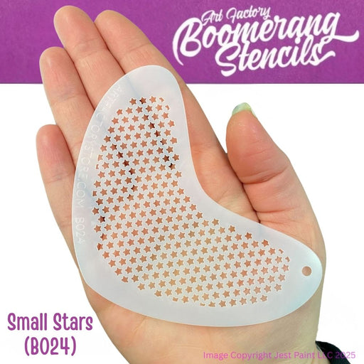 Art Factory | Boomerang Face Painting Stencil - Small Stars (B024) - Whiles Supplies Last!