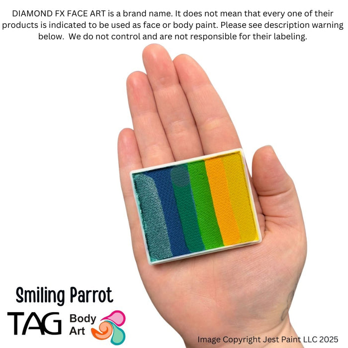 DFX Paint Rainbow Cake - Large Smiling Parrot (RS50-84) Approx. 50gr  #26 (SFX - Non Cosmetic)