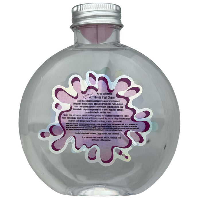 GTX Face Paint | For Silicone Based Water Resistant Makeup - GTX Brush Cleaner- 10oz Bottle