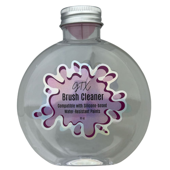 GTX Face Paint | For Silicone Based Water Resistant Makeup - GTX Brush Cleaner- 10oz Bottle