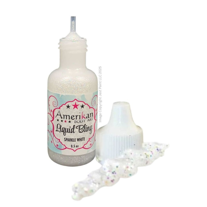 Amerikan Body Art | LIQUID BLING Face Painting Glitter Gel  - Sparkle White  1/2oz   #5