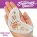 Art Factory | Boomerang Face Painting Stencil - Spider Crown (B036)