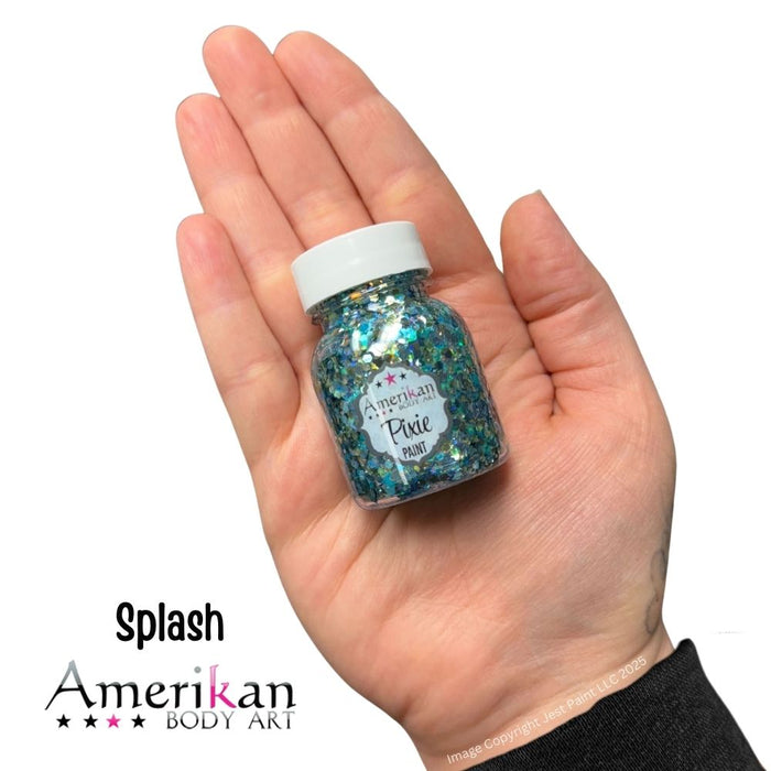 Pixie Paint Face Paint Glitter Gel  - Splash -  Small 1oz