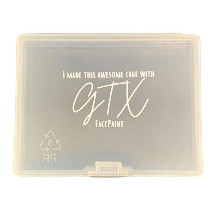 GTX Facepaint | Crafting Cake -  Clear Empty Case with Hinged Lid - Medium Split Cake Box