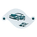 Superstar  | Face Painting Stencil - Sports  Car w/ Flames 77062
