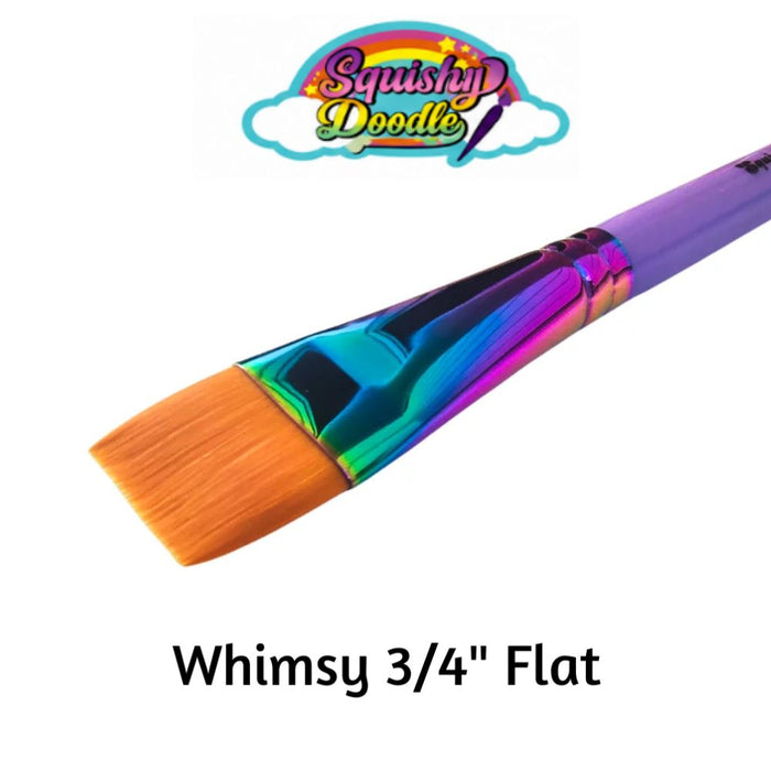 GTX | Face Painting Brush Designed by Squishy Doodle - WHIMSY 3/4" FLAT