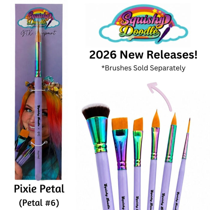GTX | Face Painting  Brush Designed by Squishy Doodle - PIXIE PETAL #6