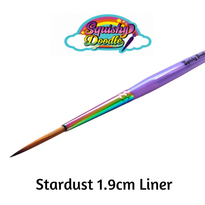 GTX | Face Painting  Brush Designed by Squishy Doodle - STARDUST 1.9cm Liner